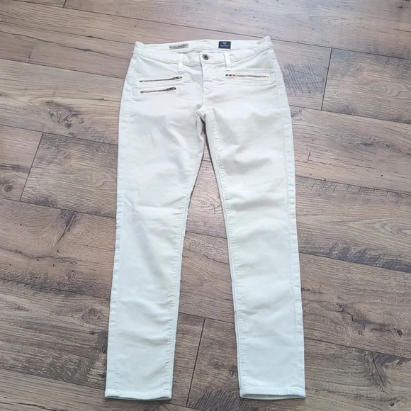 Adriano Goldschmied Moto Stevie ankle pants, mid-rise slim straight corduroy 26R - Picture 2 of 16